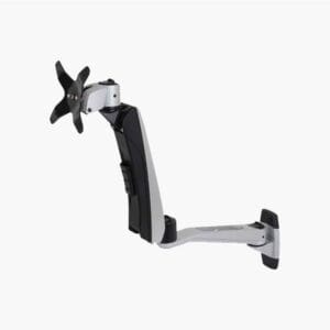 Monitor Mounts MR116 VESA Wall Mount Spring Swivel Single Screens Silver