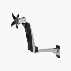 Monitor Mounts MR116 VESA Wall Mount Spring Swivel Single Screens Silver