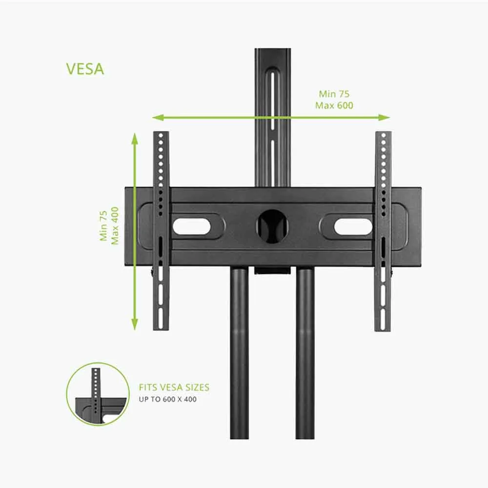 Mobile TV Stand T2D single 32"-70" screen maximum load 45 kg - Image 6