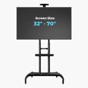 Mobile TV Stand T2 single 32"~75" screen maximum load 45.5 kg